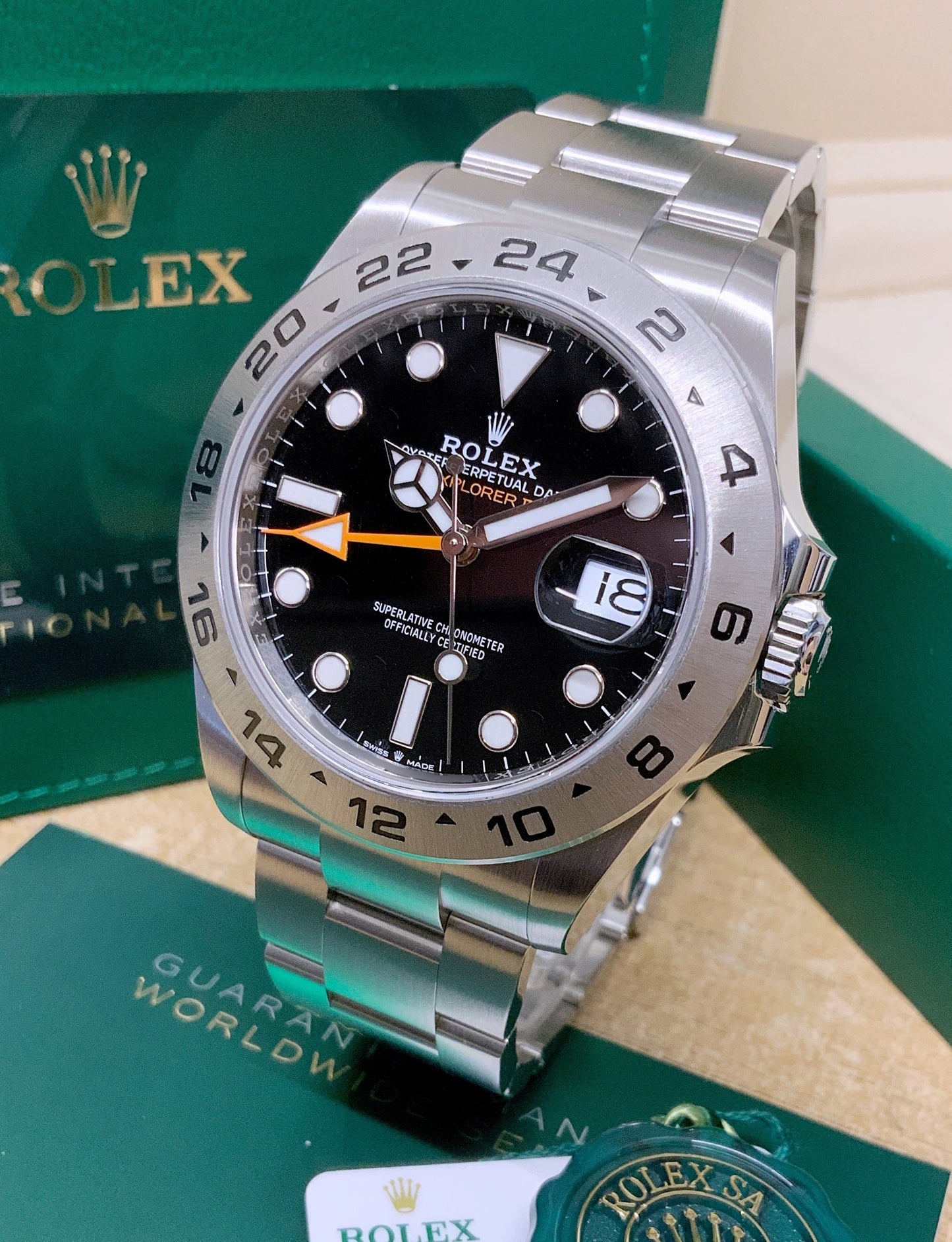 Explorer II, 42mm, Black Dial, Full Steel (2024) Model No 226570-0002