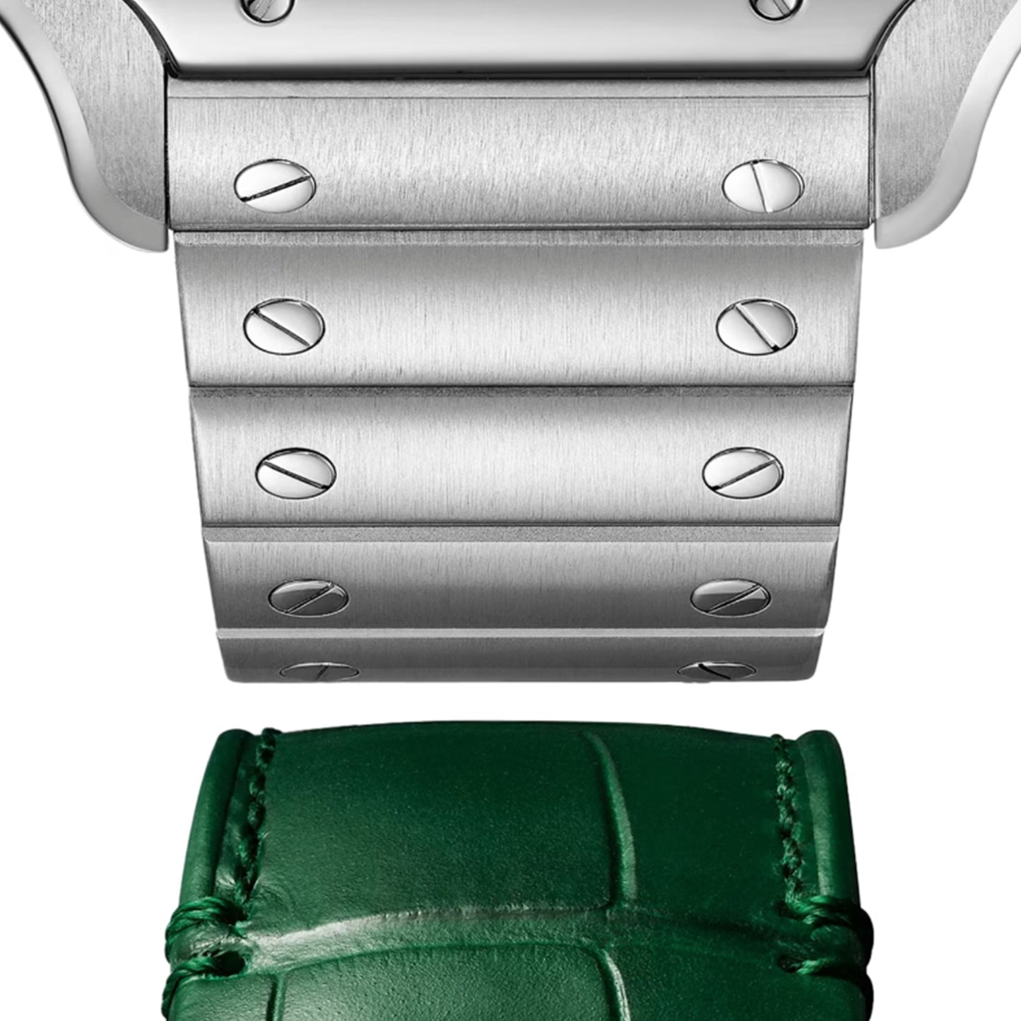 CARTIER Santos Watch, Skeleton, Large Model, Manufacture Mechanical Movement With Manual Winding WHSA0028