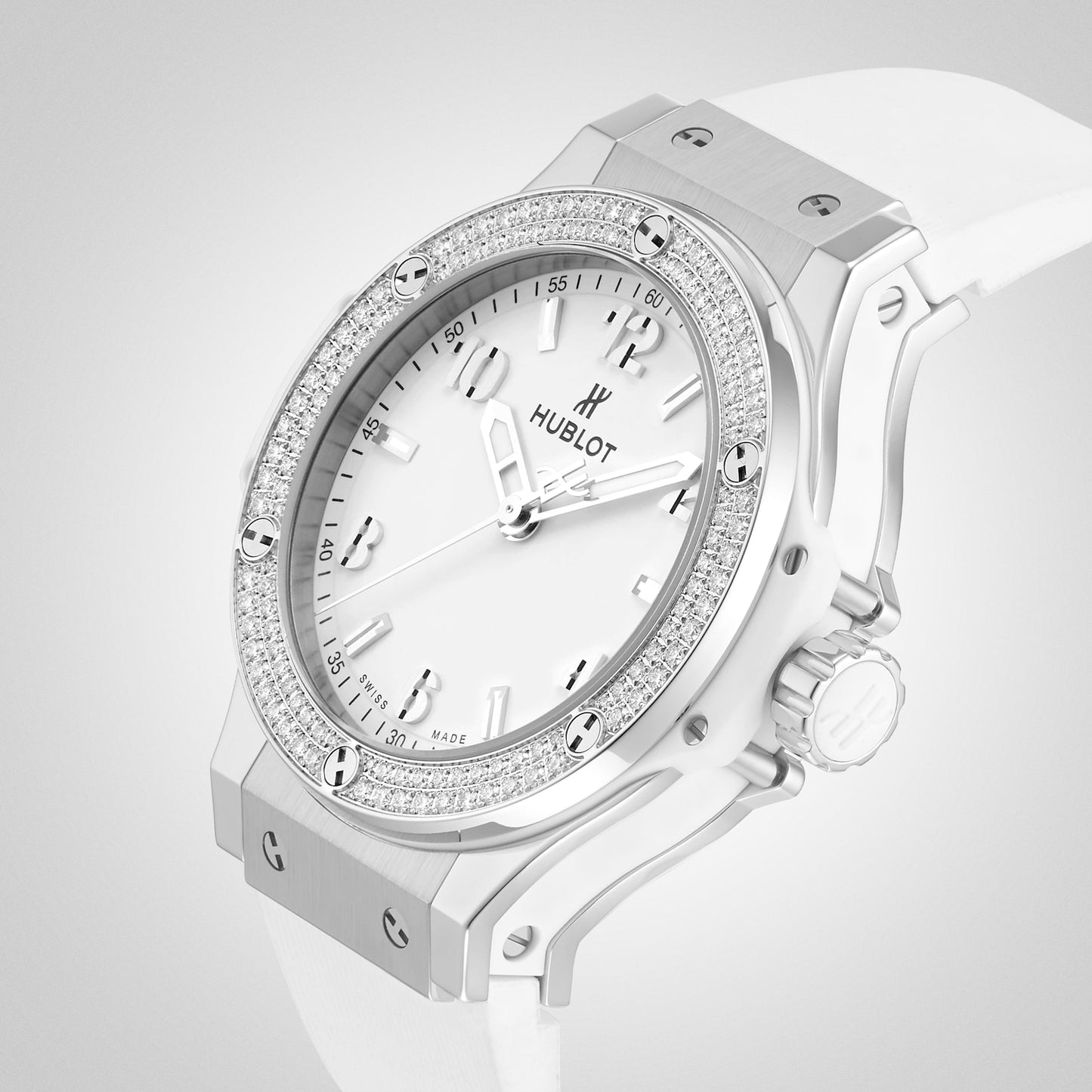 HUBLOT Big Bang Steel White Diamonds 38mm 361.SE.2010.RW.1104