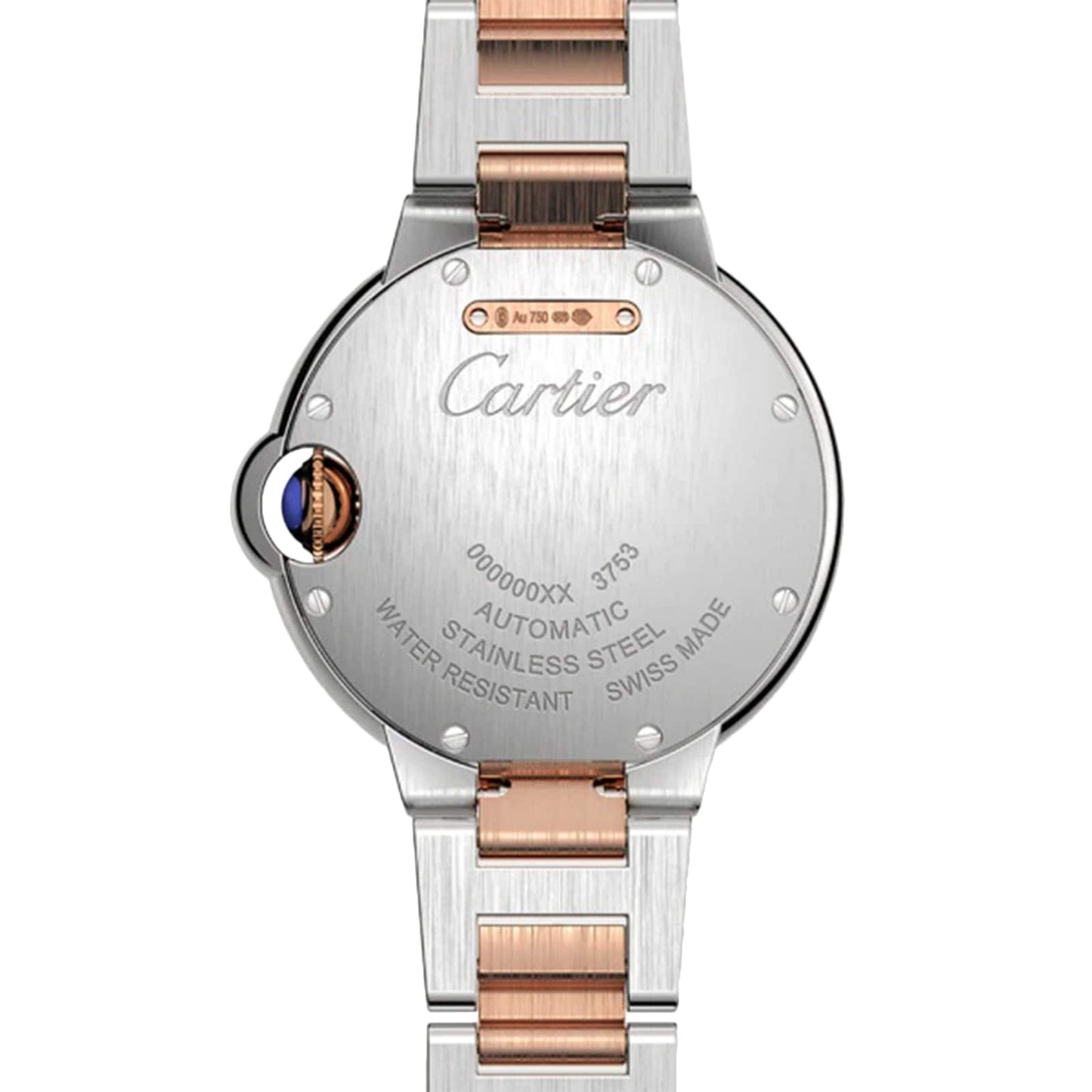 CARTIER Ballon Bleu De Cartier Watch, 33mm, Mechanical Movement With Automatic Winding, Steel, Rose Gold W2BB0032
