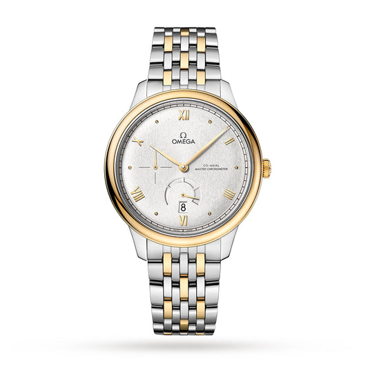 OMEGA De Ville Prestige Co-Axial Chronometer Power Reserve 41mm Mens Watch Silver O43420412102001