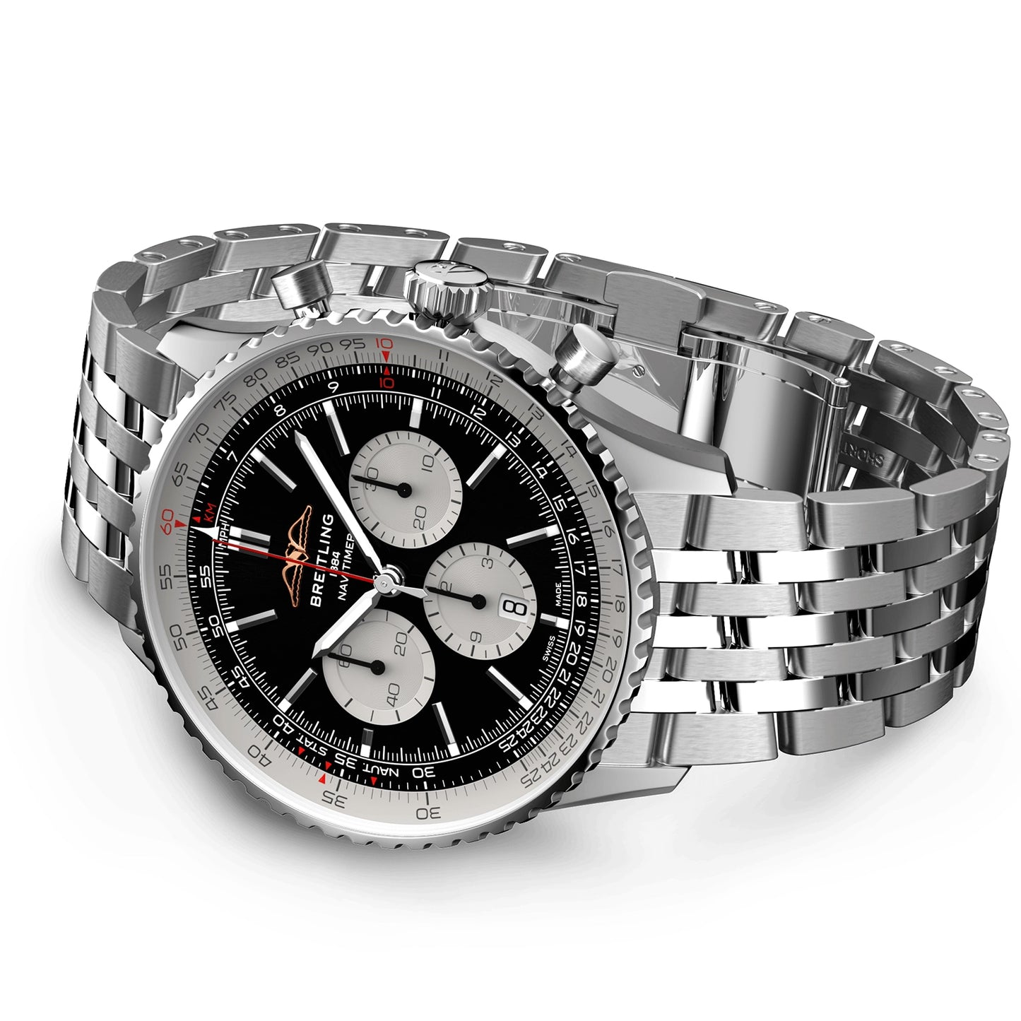 BREITLING Navitimer B01 Chronograph 46 Stainless Steel Watch AB0137211B1A1